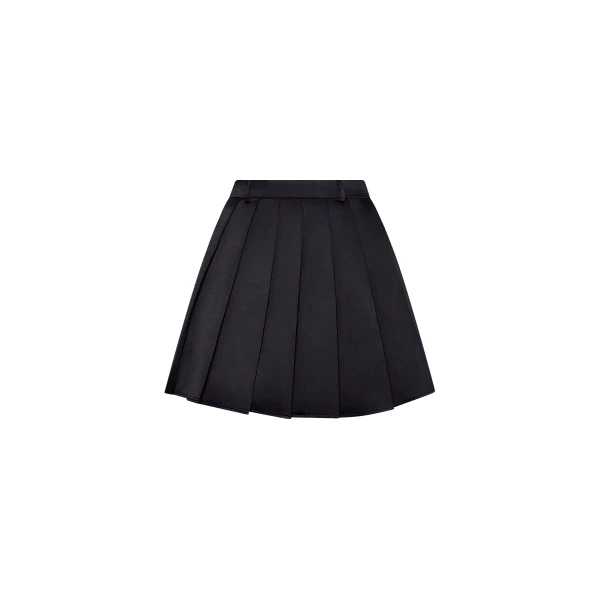 JW PEI Satin Pleated Mini Skirt