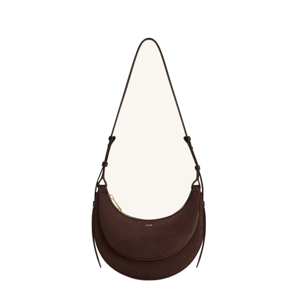 JW PEI Sharon Faux Suede Crossbody Bag in Coffee Brown