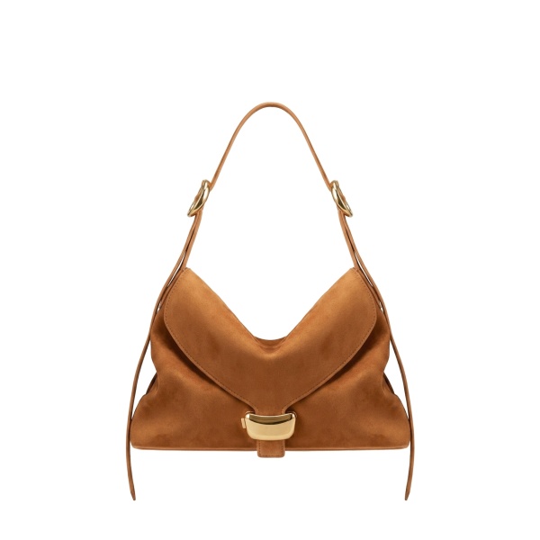 JW PEI Sienna Faux Suede Hobo Bag in Brown