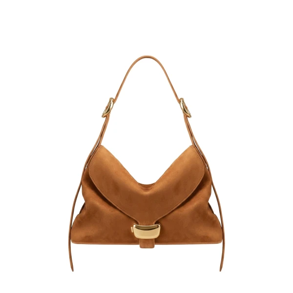 JW PEI Sienna Faux Suede Hobo Bag in Brown