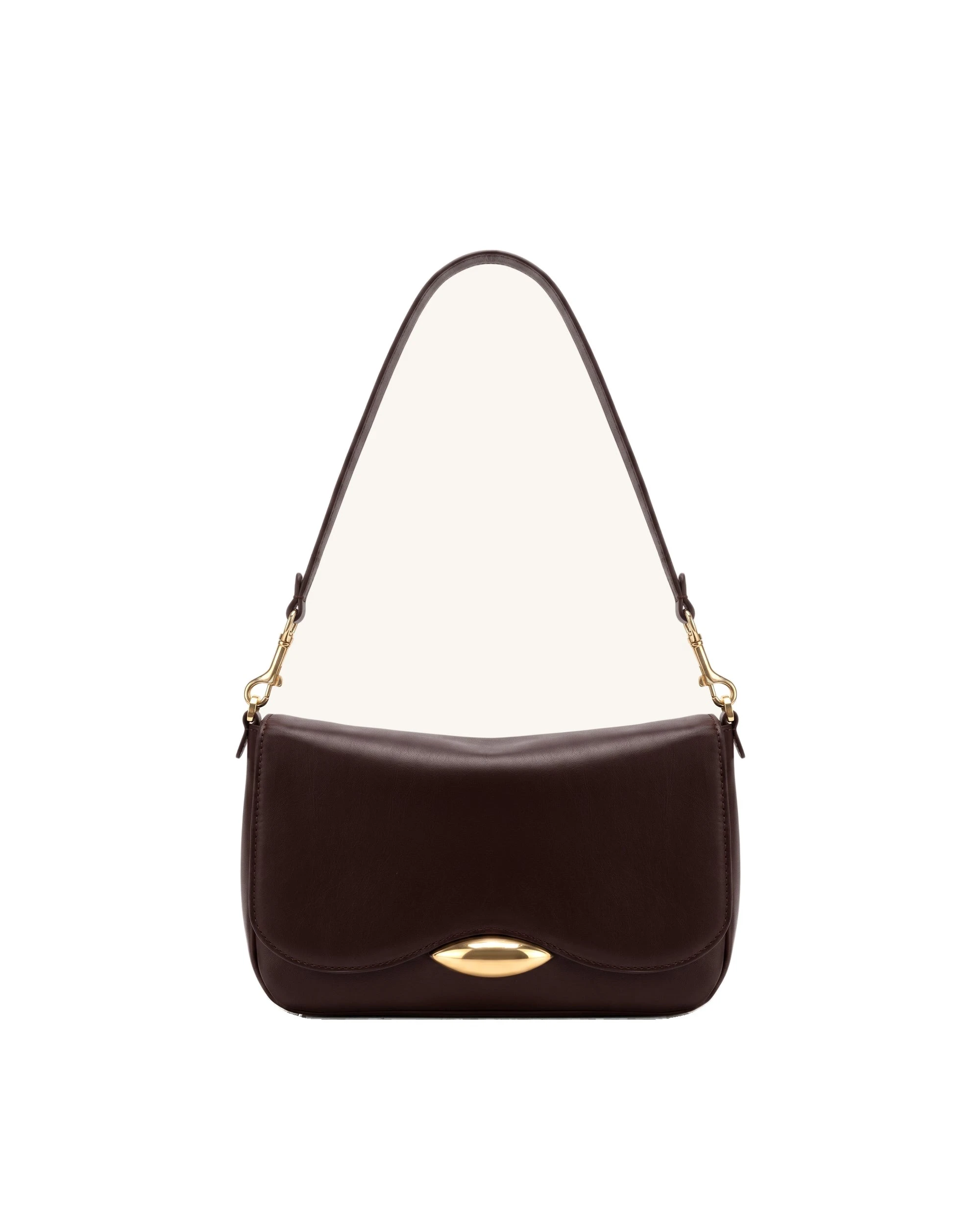 JW PEI Sofia Classic Flap Shoulder Bag in Dark Brown | Shoulder & Crossbody Bags | Luxury Shoes JW PEI Sofia Classic Flap Shoulder Bag in Dark Brown