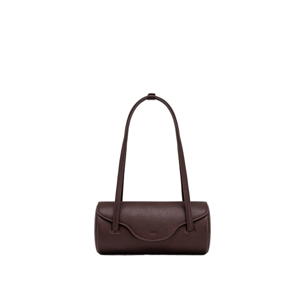JW PEI Solenne Barrel Shoulder Bag in Dark Brown