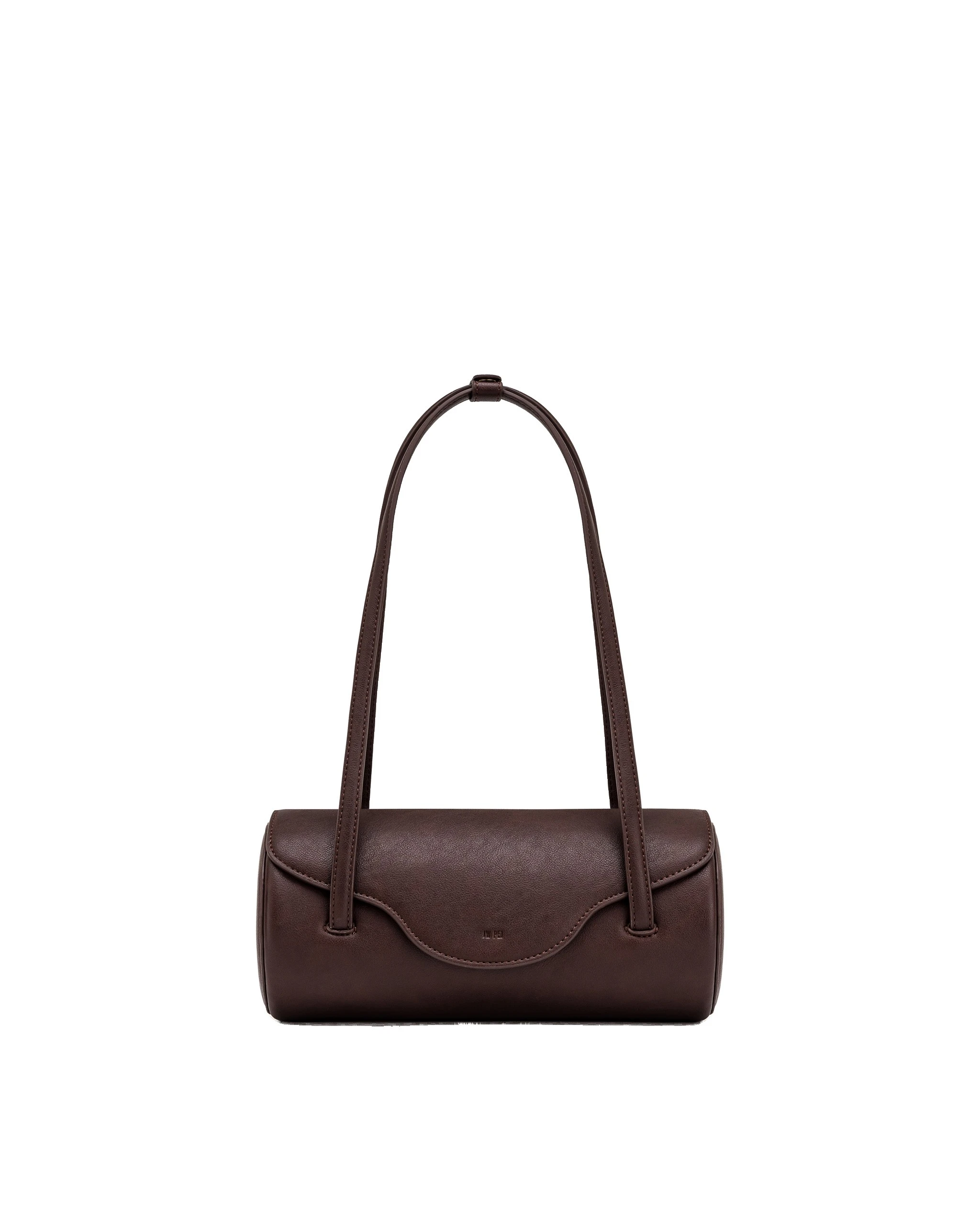 JW PEI Solenne Barrel Shoulder Bag in Dark Brown | Shoulder & Crossbody Bags | Luxury Shoes JW PEI Solenne Barrel Shoulder Bag in Dark Brown