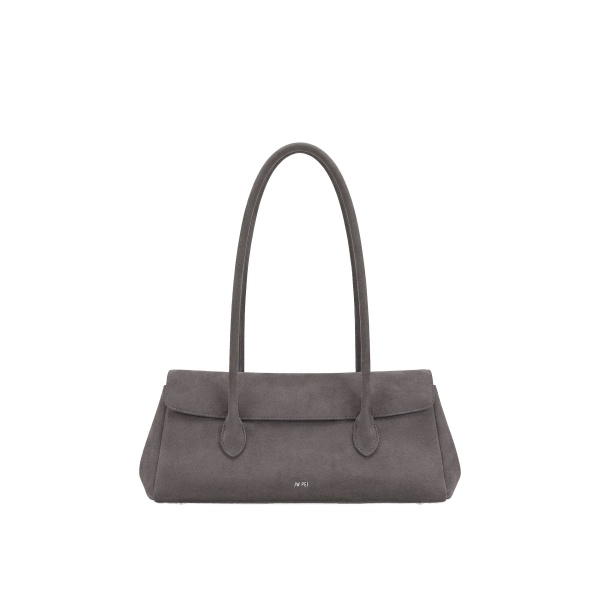 JW PEI Solenne Faux Suede East-West Shoulder Bag in Taupe