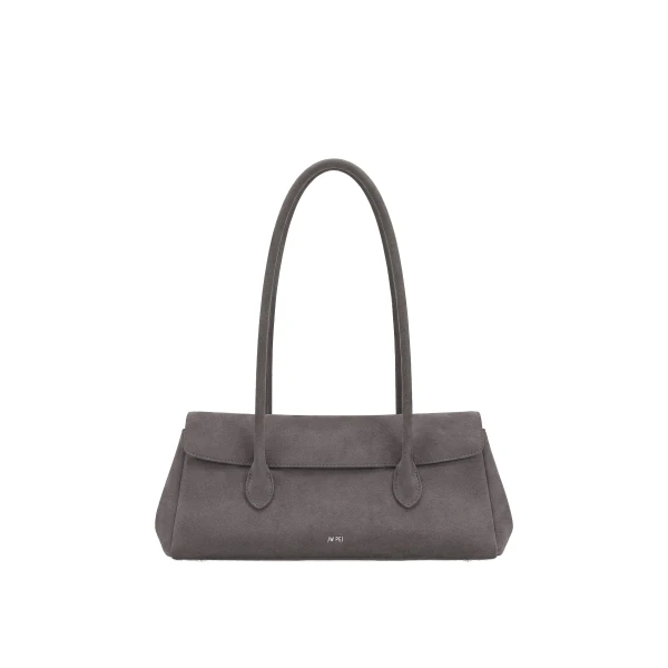 JW PEI Solenne Faux Suede East-West Shoulder Bag in Taupe