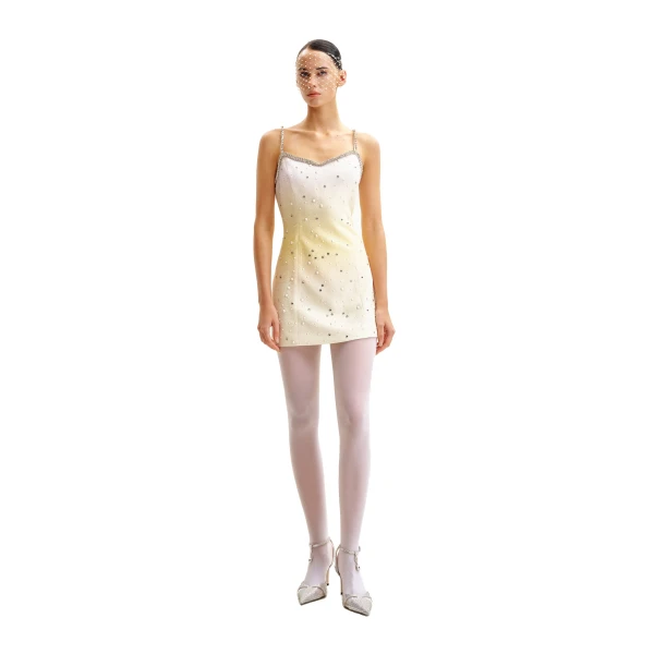 JW PEI Sophia Crystal Embellished Mini Dress