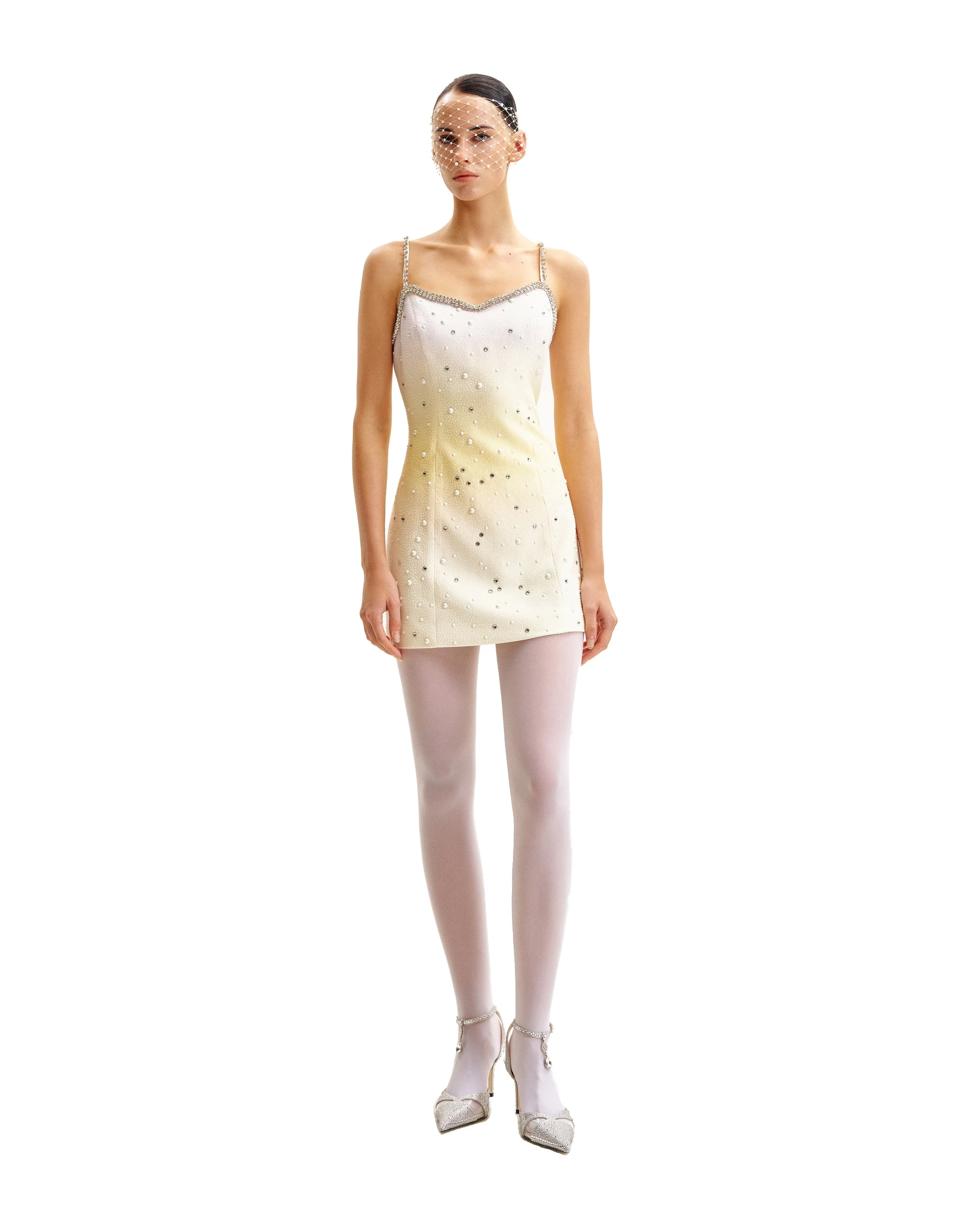 JW PEI mini dress | Los Angeles Vegan Fashion Dresses | Luxury Shoes JW PEI Sophia Crystal Embellished Mini Dress