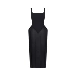 JW PEI Square Neck Pannier Midi Dress