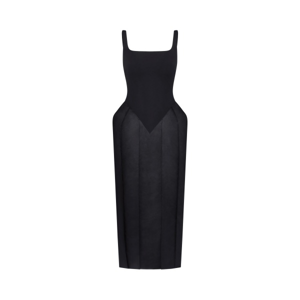 JW PEI Square Neck Pannier Midi Dress