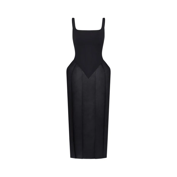 JW PEI Square Neck Pannier Midi Dress