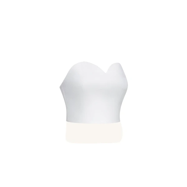 Sweetheart Bustier in White