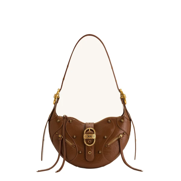 JW PEI Tessa Crushed Shoulder Bag in Brown