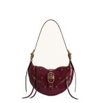 JW PEI Tessa Studded Shoulder Bag in Burgundy