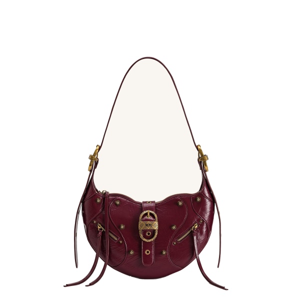 JW PEI Tessa Studded Shoulder Bag in Burgundy