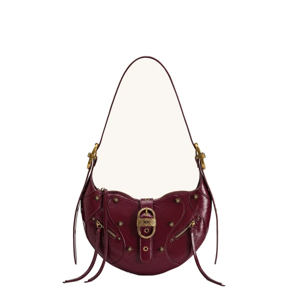 JW PEI Tessa Studded Shoulder Bag in Burgundy