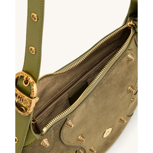 JW PEI Tessa shoulder bag interior and hardware
