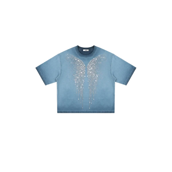 JW PEI The Angelic Dripping Crystal Wings Tee