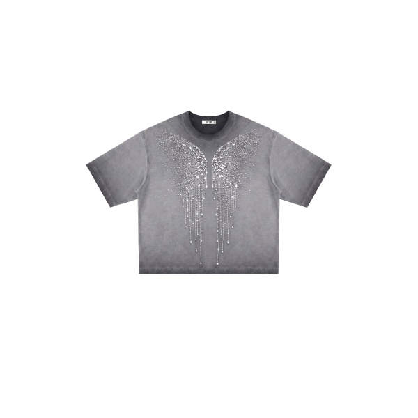 JW PEI The Angelic Dripping Crystal Wings Tee