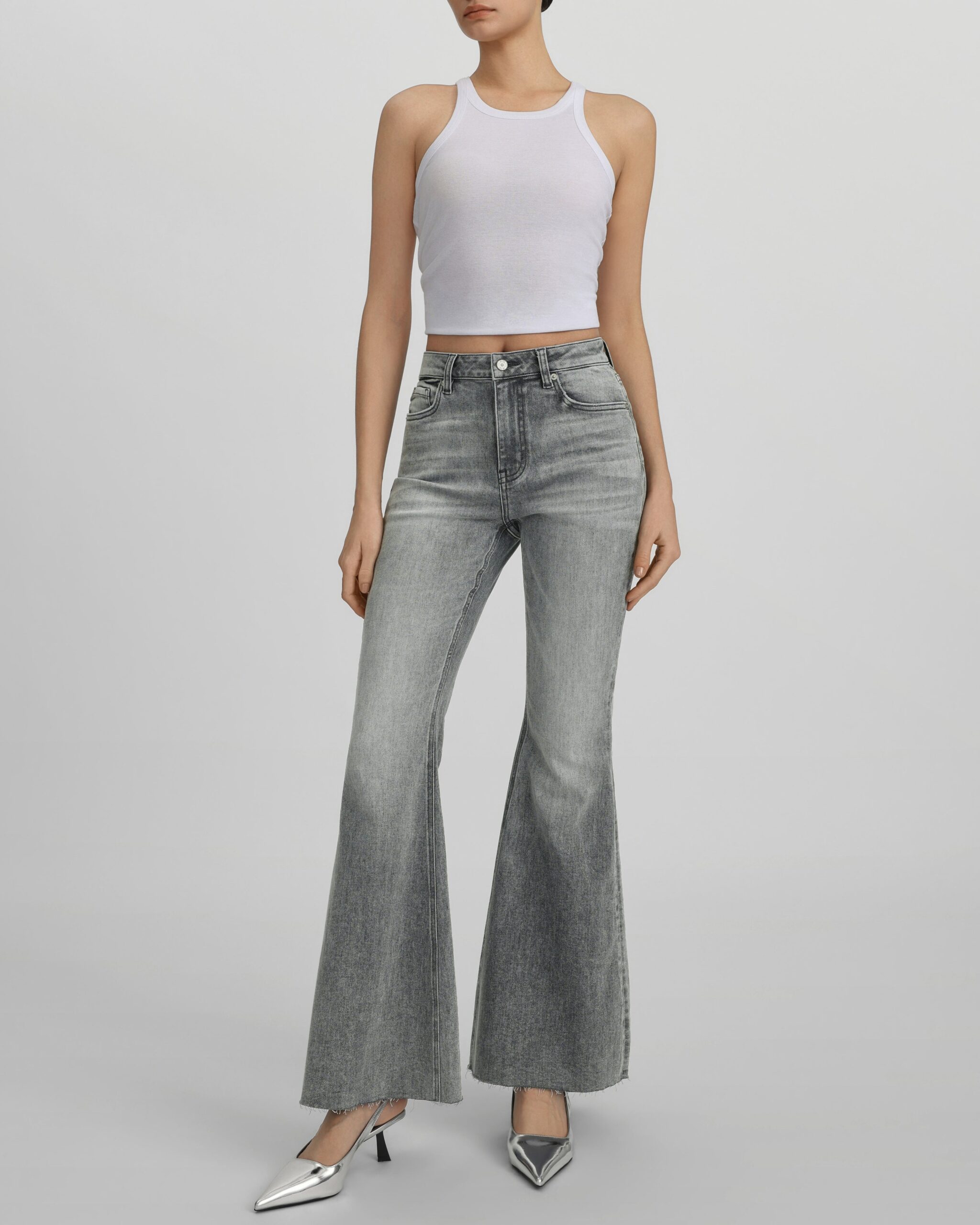 JW PEI jeans | Los Angeles Vegan Fashion Pants | Luxury Shoes JW PEI The Boogie Child Fray Jeans