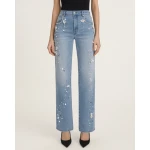 JW PEI The Celestial Pearl Petal Straight Jeans