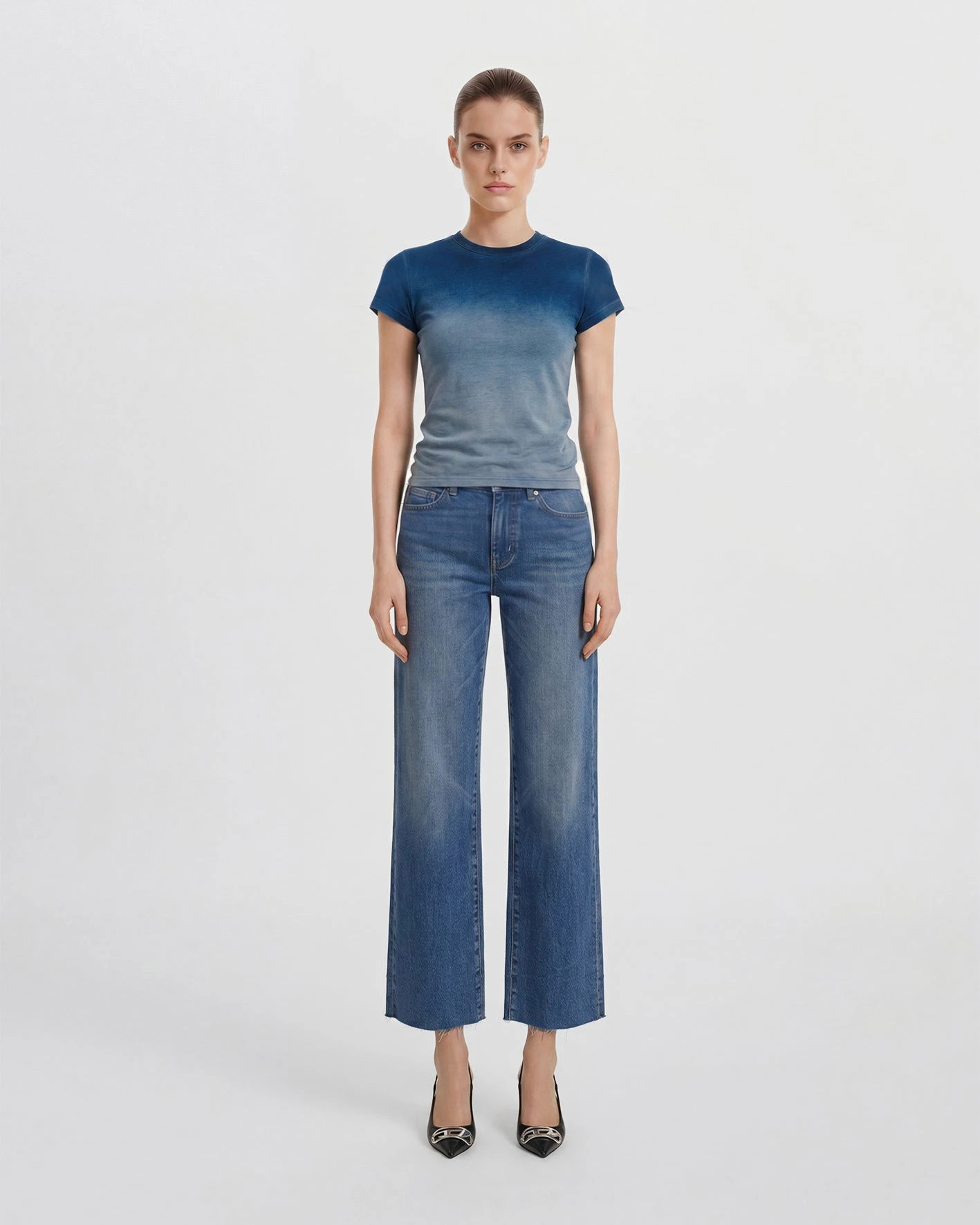 JW PEI tee | Los Angeles Vegan Fashion Tops | Luxury Shoes JW PEI The Slacker Fade Out T-shirt