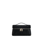 JW PEI Thea Artificial Crystal Top Handle Bag in Black