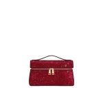 JW PEI Thea Artificial Crystal Top Handle Bag in Red
