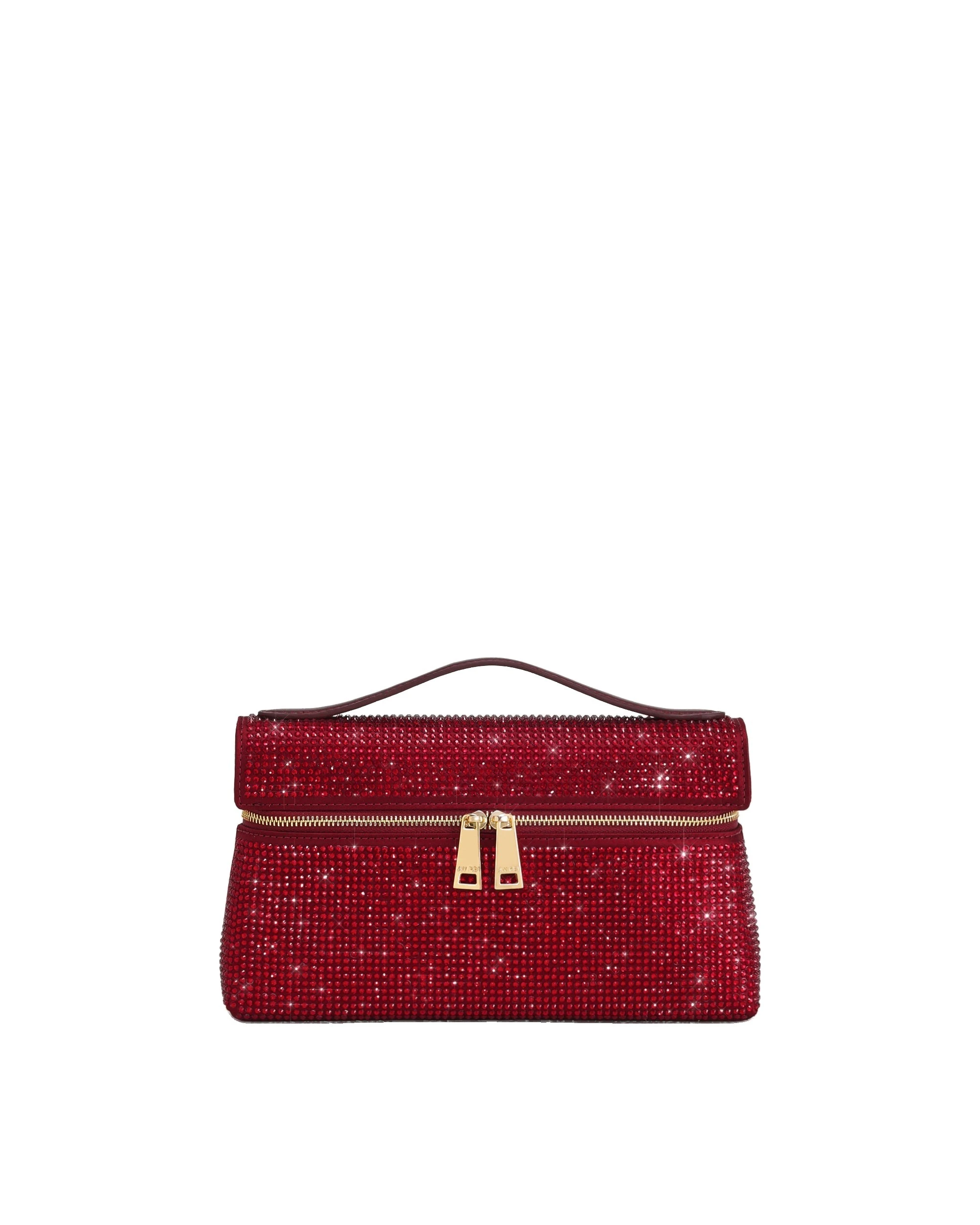 JW PEI Thea Artificial Crystal Top Handle Bag in Red | Totes & Top-Handle Bags | Luxury Shoes JW PEI Thea Artificial Crystal Top Handle Bag in Red