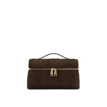 JW PEI Thea Faux Fur Top Handle Bag in Mocha Brown