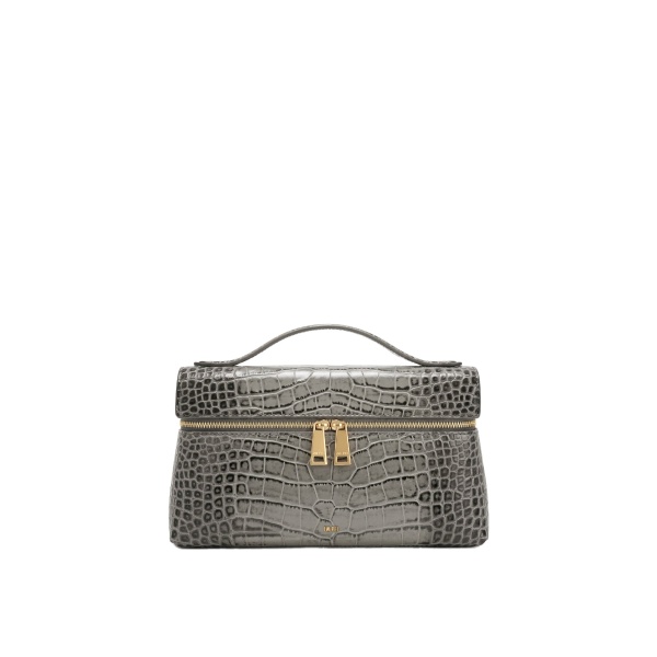 JW PEI Thea Top Handle Bag in Grey Croc