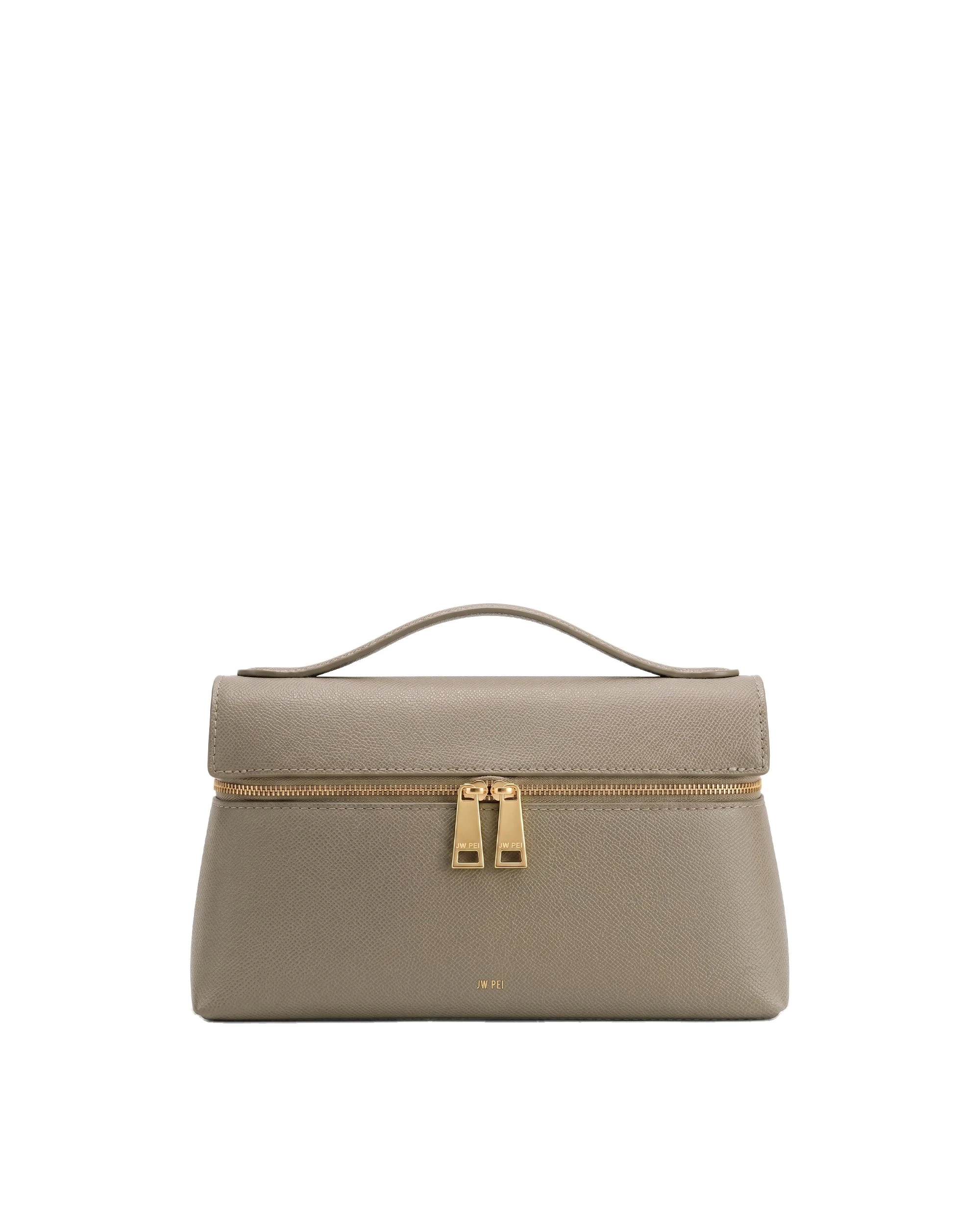 JW PEI Thea Top Handle Bag in Mocha Grey Brown | Totes & Top-Handle Bags | Luxury Shoes JW PEI Thea Top Handle Bag in Mocha Grey Brown