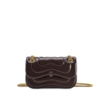 JW PEI Tina Quilted Chain Crossbody in Deep Claret Brown