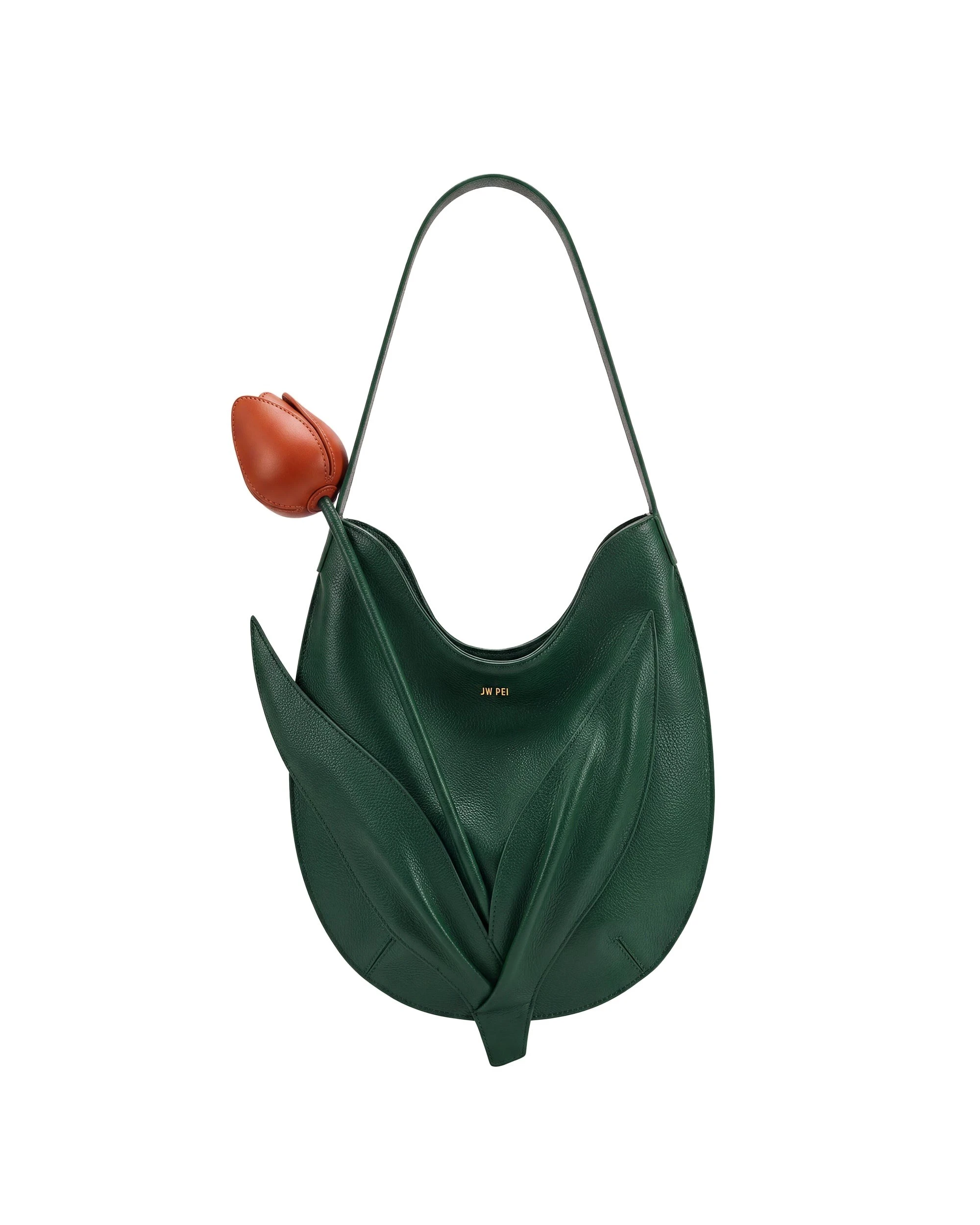JW PEI Tulip Shape Shoulder Bag in Forest Green | Shoulder & Crossbody Bags | Luxury Shoes JW PEI Tulip Shape Shoulder Bag in Forest Green