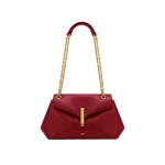 JW PEI Valerie Chain Flap Shoulder Bag in Cherry Red