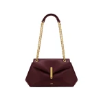 JW PEI Valerie Chain Flap Shoulder Bag in Dark Burgundy
