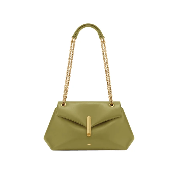 JW PEI Valerie Chain Flap Shoulder Bag in Olive Green