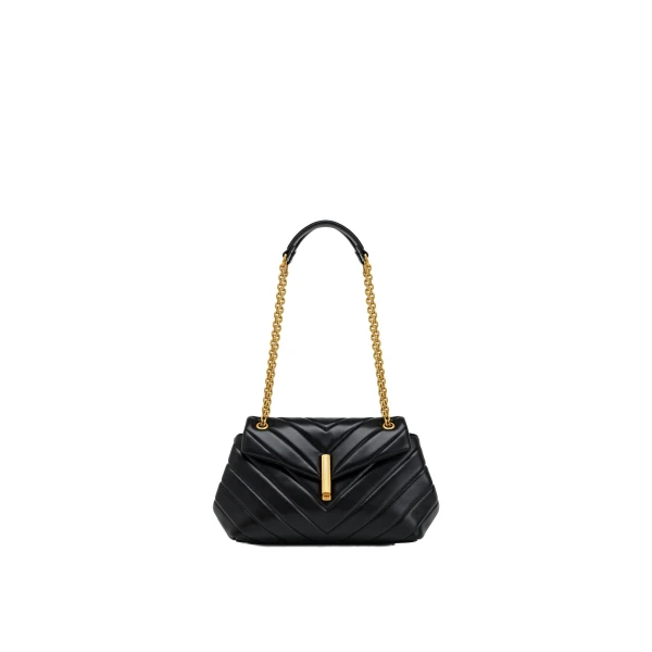 JW PEI Valerie Quilted Chain Flap Shoulder Bag in Black