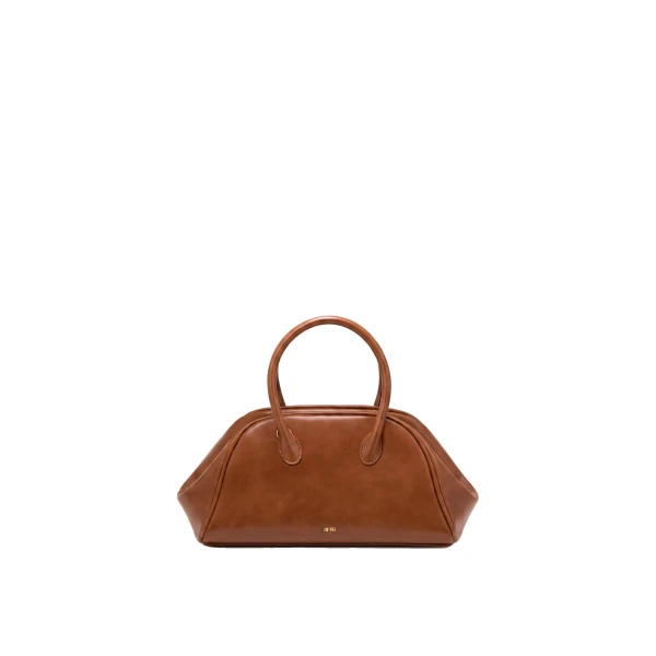 JW PEI Veda Vintage Finish Bowler Bag in Saddle Brown
