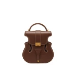 JW PEI Violin Shape Top Handle Bag in Dark Brown