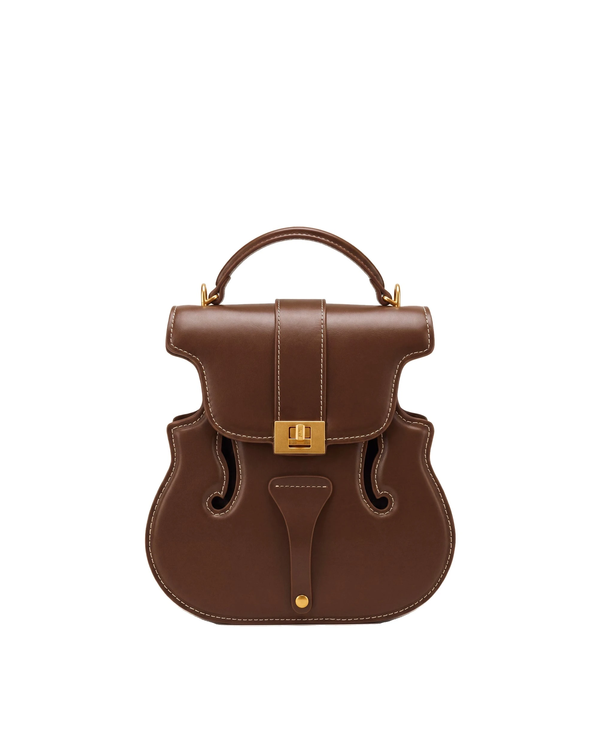JW PEI Violin Shape Top Handle Bag in Dark Brown | Totes & Top-Handle Bags | Luxury Shoes JW PEI Violin Shape Top Handle Bag in Dark Brown