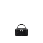 JW PEI Vivienne Quilted Vanity Top Handle Bag in Black