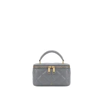 JW PEI Vivienne Quilted Vanity Top Handle Bag in Gray