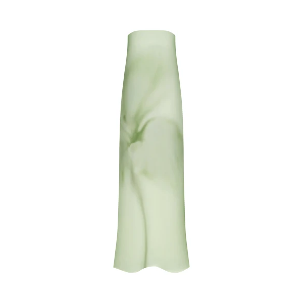 JW PEI Watercolor Floral Print Strapless Maxi Dress