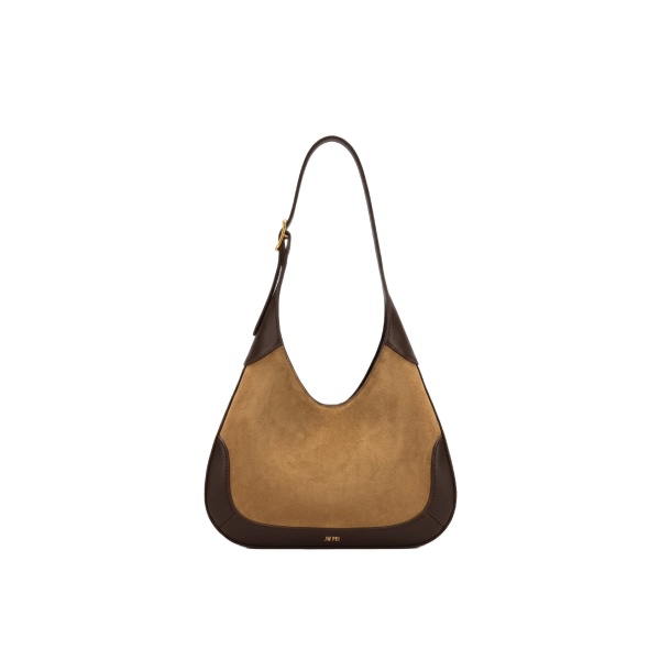 JW PEI Willow Faux Suede Trim Hobo Bag in Brown