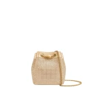 JW PEI Yara Artificial Crystal Bucket Bag in Champagne | Bucket Bags | Luxury Shoes JW PEI Yara Artificial Crystal Bucket Bag in Champagne