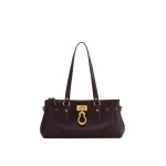 JW PEI Yvette Elongated Tote Bag in Dark Brown
