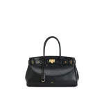 JW PEI Ziva Metal Lock Decoration Tote Bag in Black