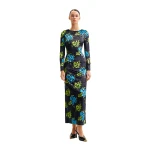 JW PEI Zoe Vibrant Floral Long Sleeve Gown