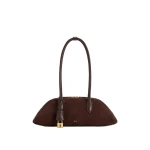 JW PEI Zora Faux Suede Shoulder Bag in Coffee Brown