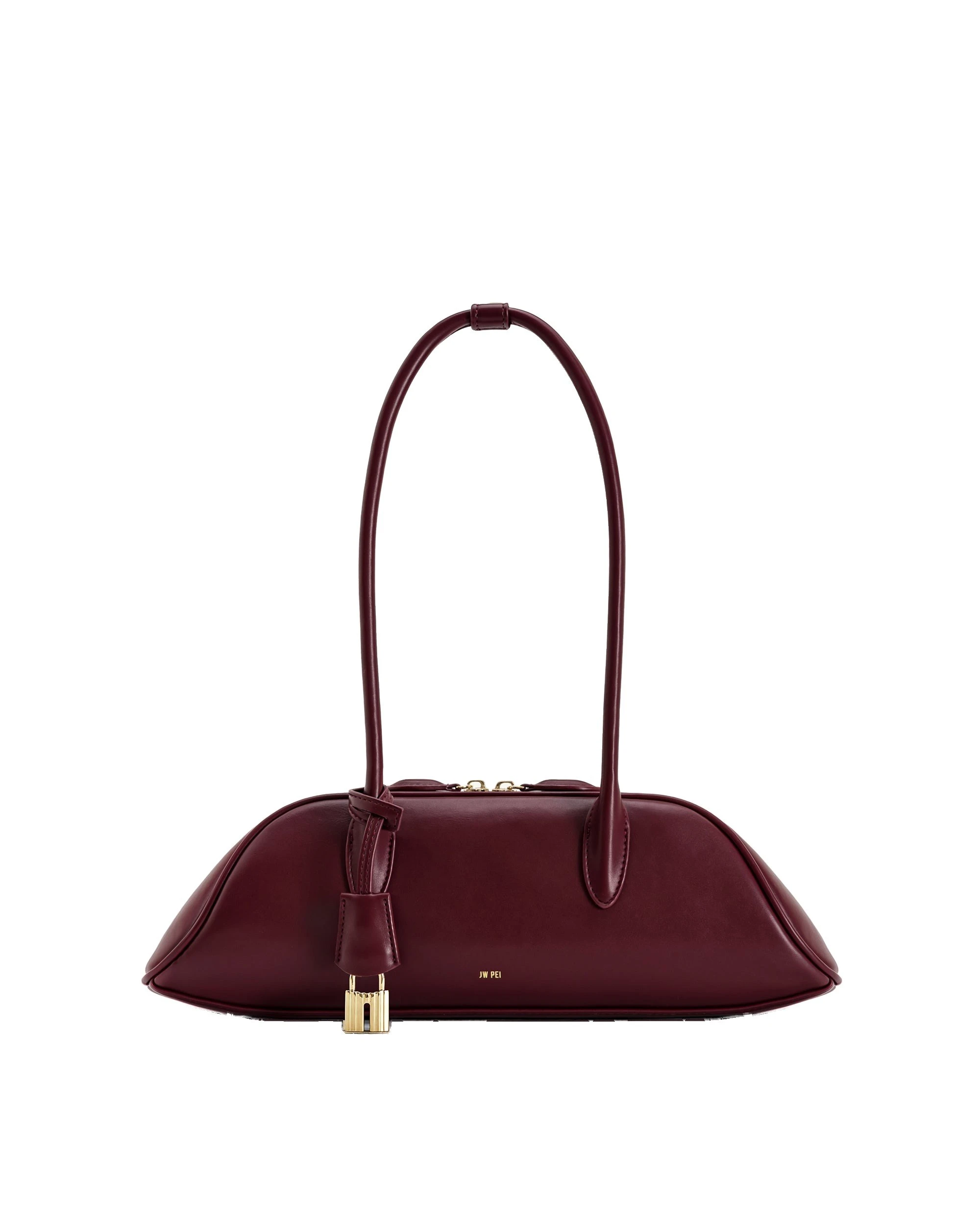 JW PEI Zora Shoulder Bag in Deep Claret | Shoulder & Crossbody Bags | Luxury Shoes JW PEI Zora Shoulder Bag in Deep Claret